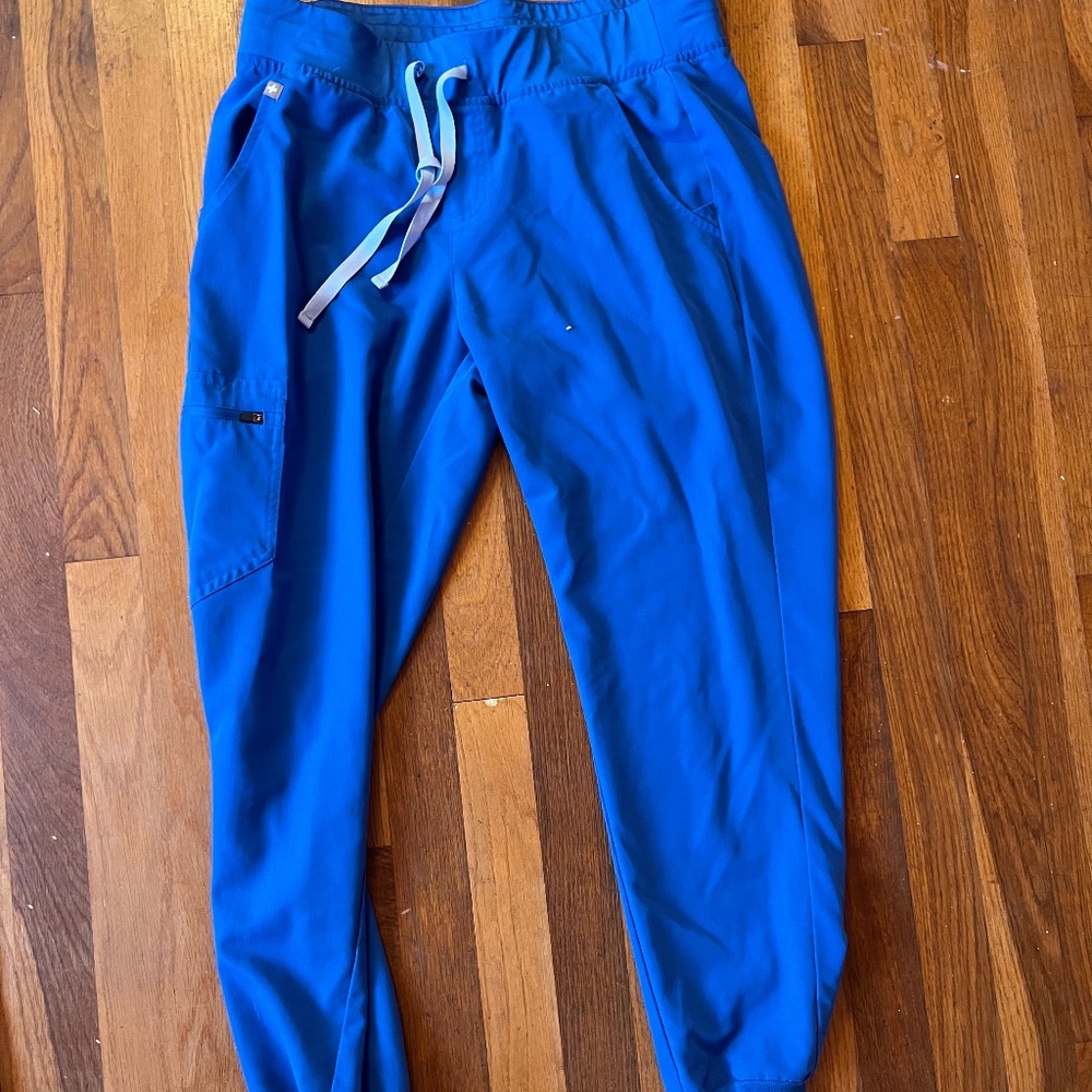 Figs royal blue jogger pant